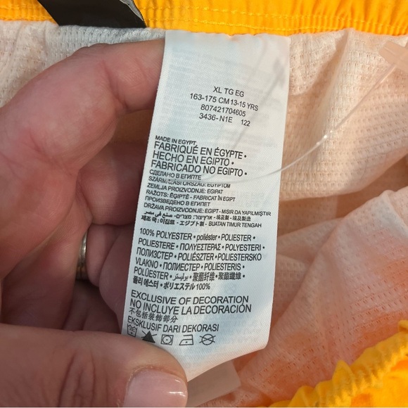 Hurley Yellow Swim Shorts boys size XL - Picture 3 of 9